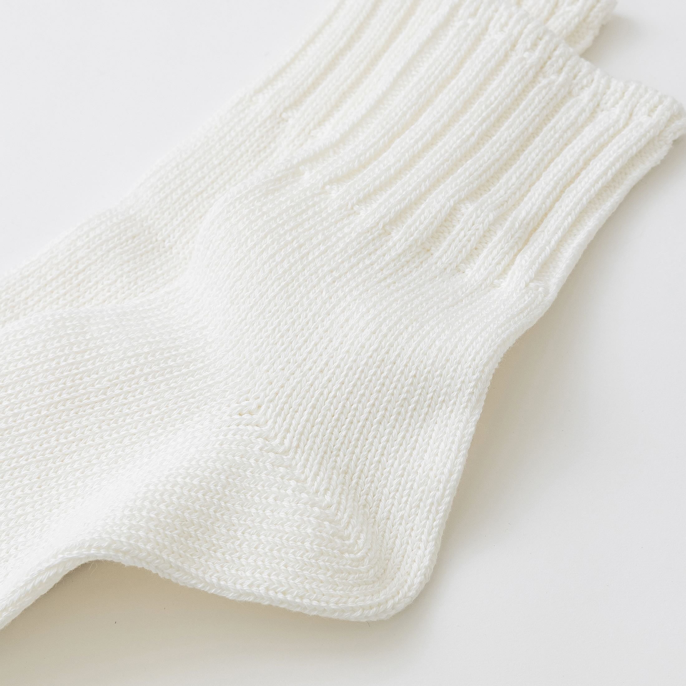 Short socks in white cotton