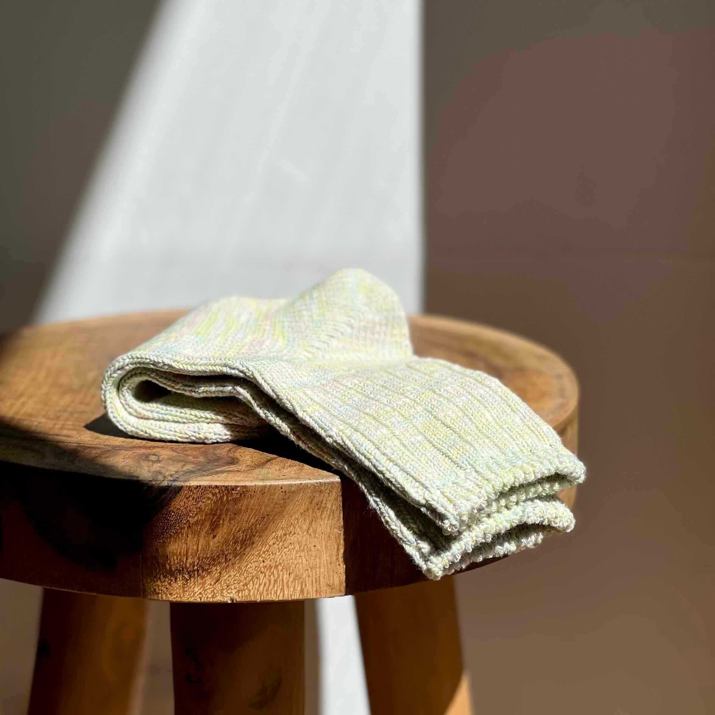 Cotton crew socks pastel mix