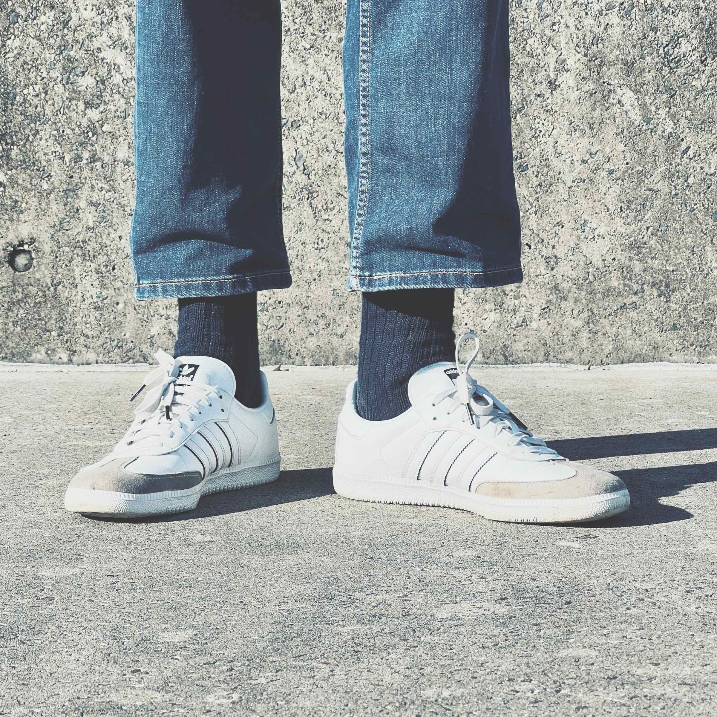 Linen crew sock navy blue