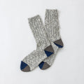 Pair of gray knitted cotton socks