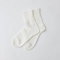 White cotton quarter crew socks