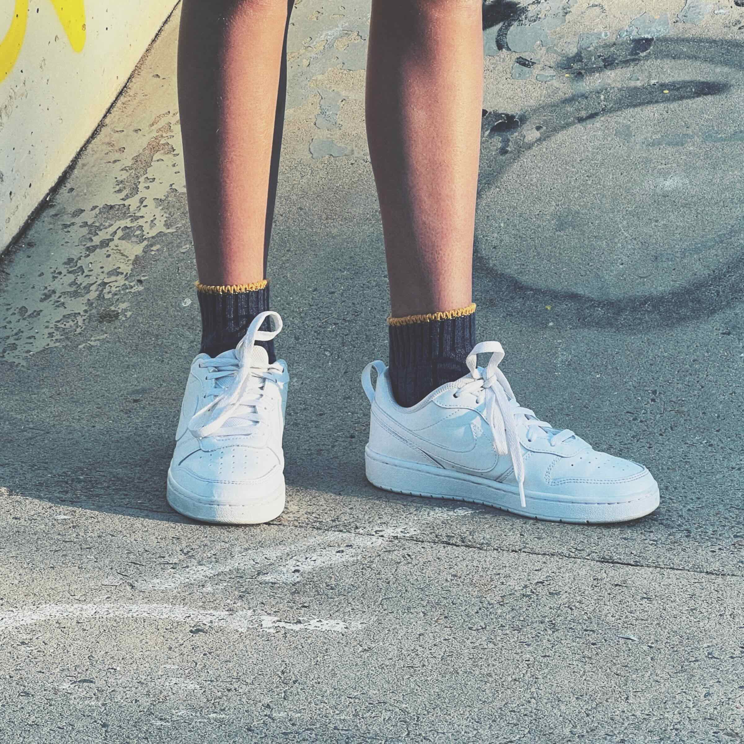 Hemp quarter crew socks blue